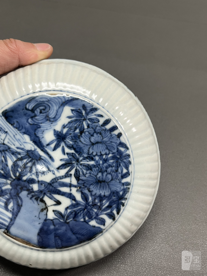 明万历  青花“飞黄腾达”印盒 - 图6